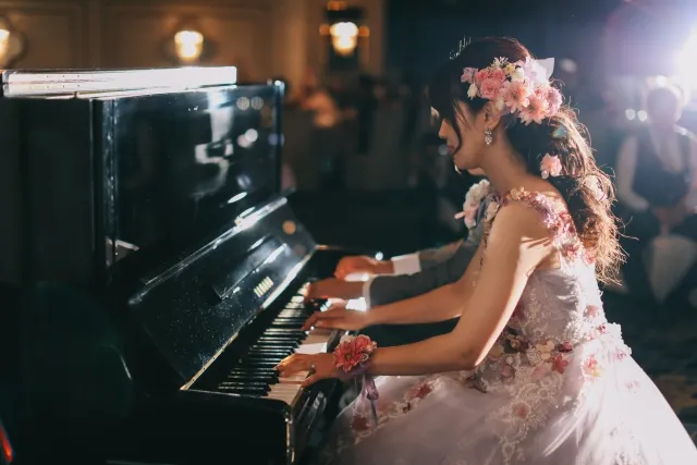 結婚式にピアノ発表